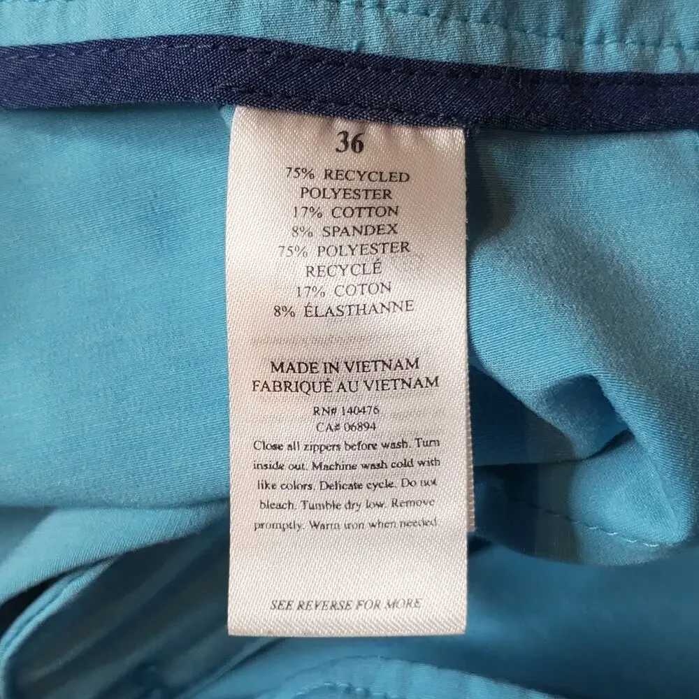 Faherty Men's Size 36 All Day Shorts Drawstring Light Blue